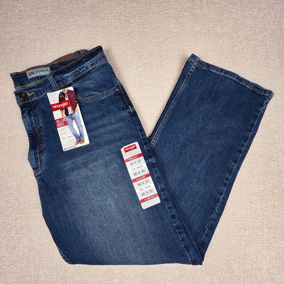 Wrangler Other - Wrangler Relaxed Boot Men's Jeans 36x30 Blue Rodeo Ranch Hand Western Wear‎ NWT